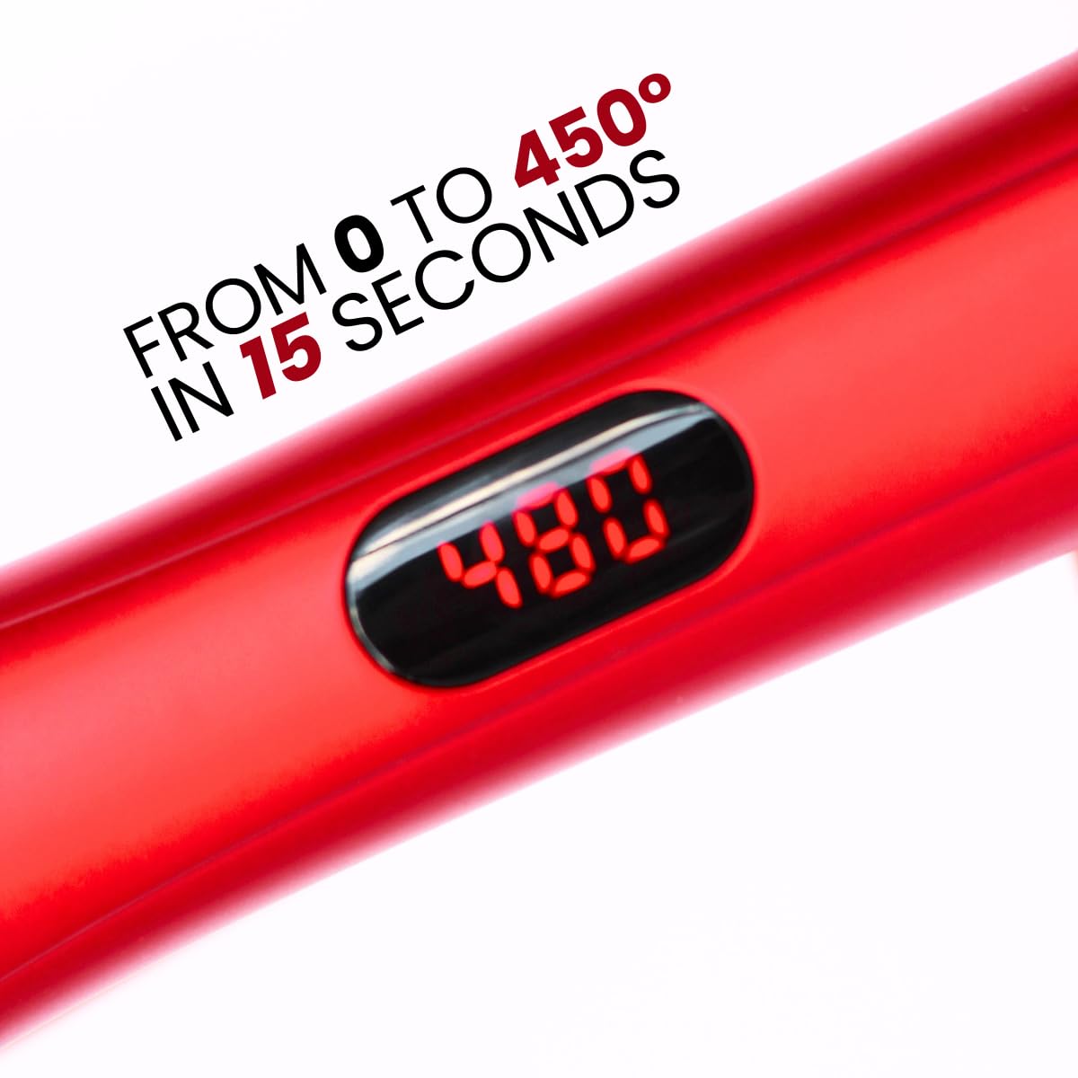 Lasio flat iron matte finish design provides durable, comfortable control during styling.