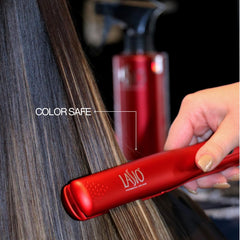 Lasio flat iron digital display enables precise temperature control for consistent styling.
