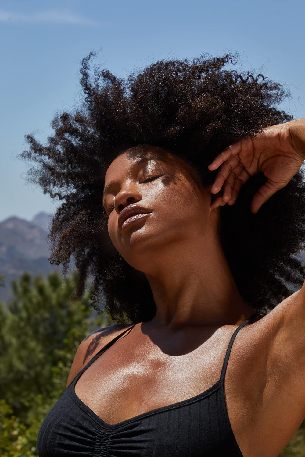 LATHER daily body care routine with lavender products.