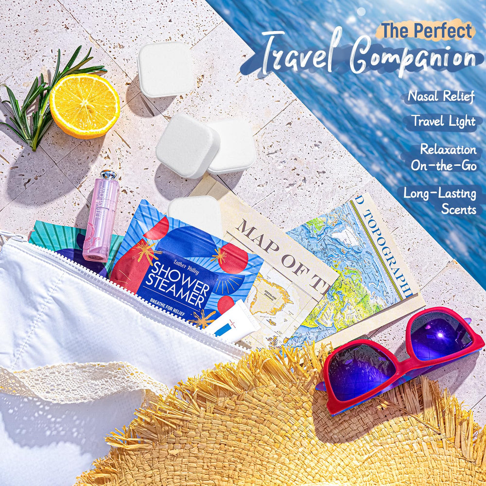 Lather Valley shower steamers in a relaxing spa like shower