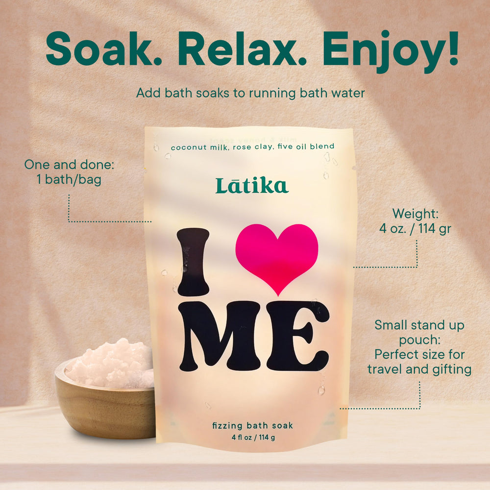 Latika I Heart Me spa-like soak creates aromatic escape at home.