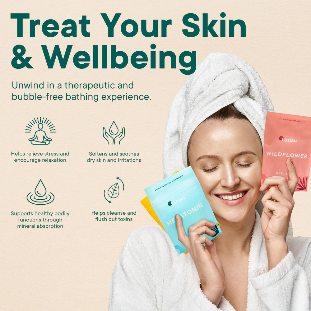 Latika Soaks Wildflower bath scene shows spa-like ambiance for unwinding after work