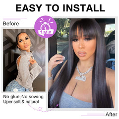 Lativ dyed-ready wig 16-inch, 150% density for color trials.
