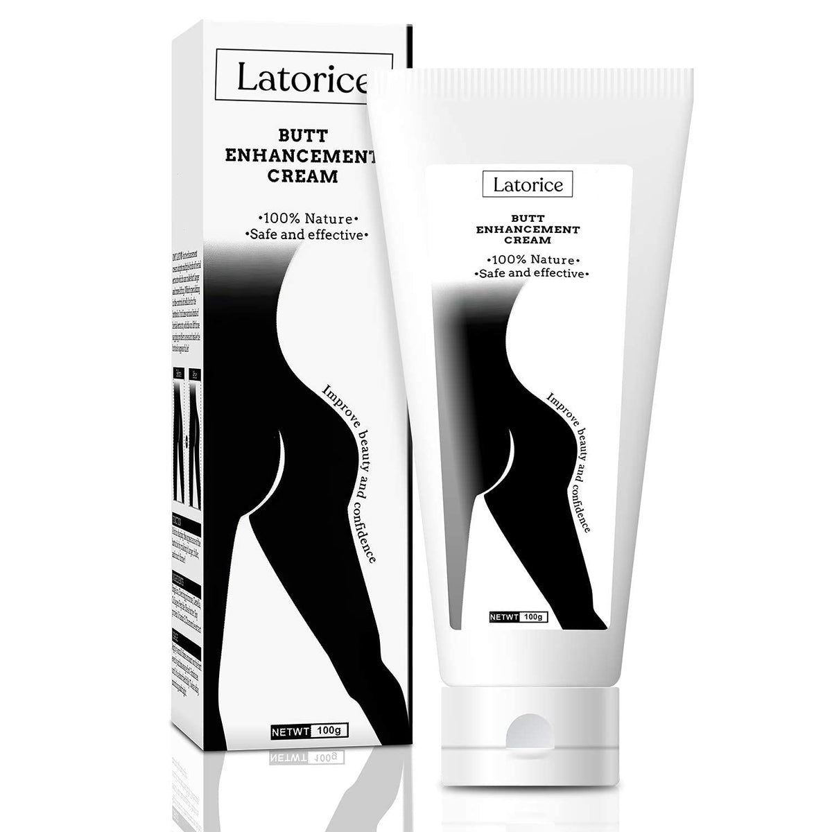 LATORICE Butt Enhancement Cream bottle for convenient at-home firming and contouring.
