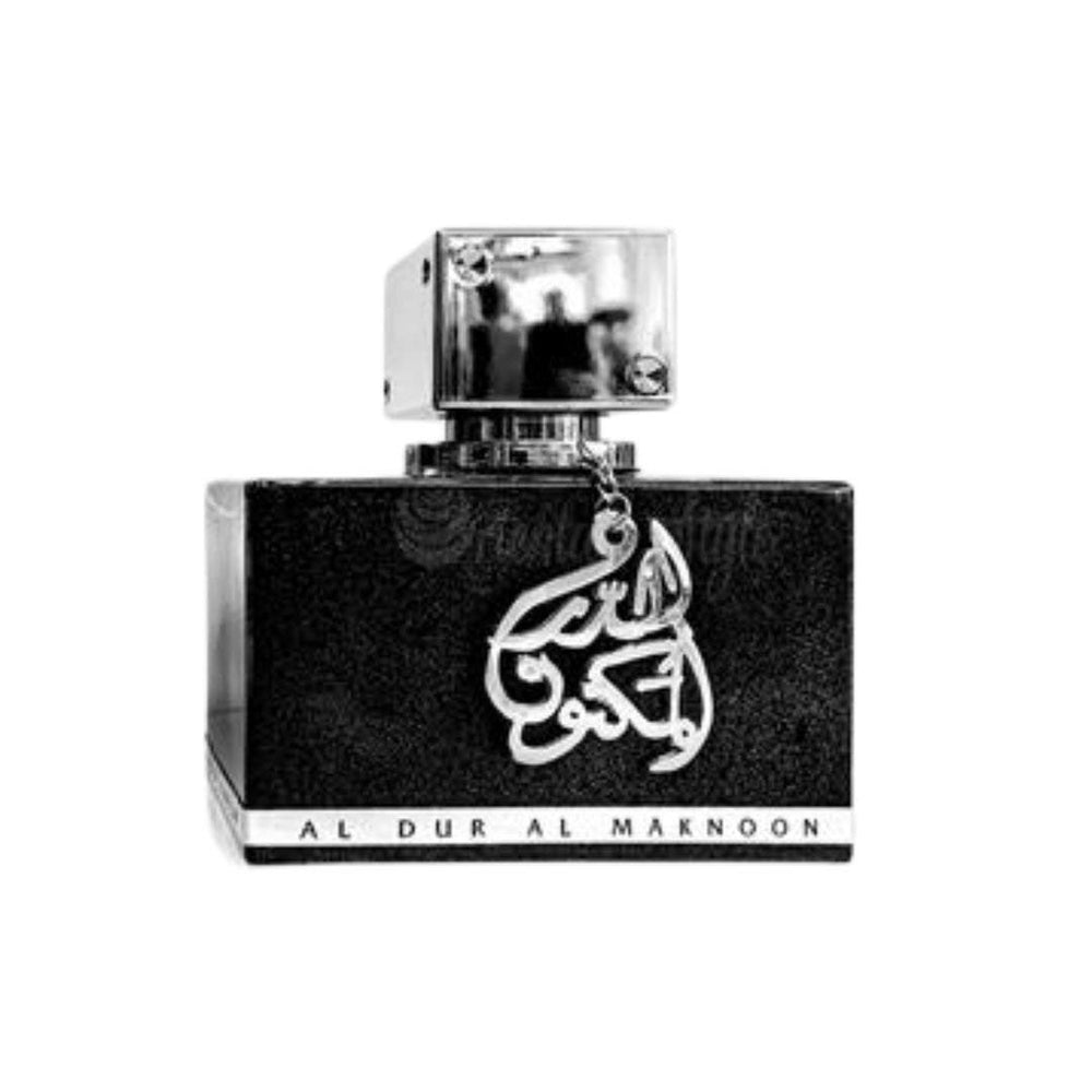 Lattafa Al Dur Al Maknoon Silver top notes close-up with pineapple and bergamot hints
