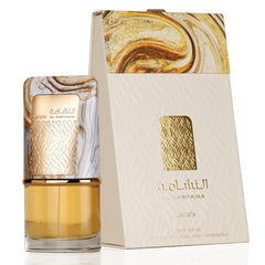 Lattafa Al Nashama bottle front view for premium unisex display