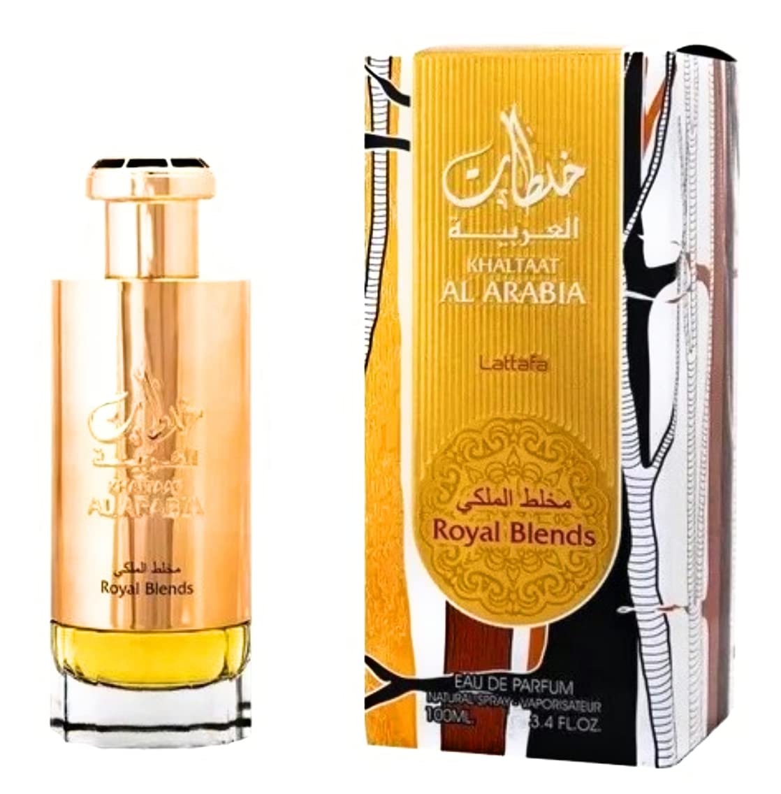 Lattafa Khaltat Al Arabia packaging communicates premium quality and gift-ready presentation