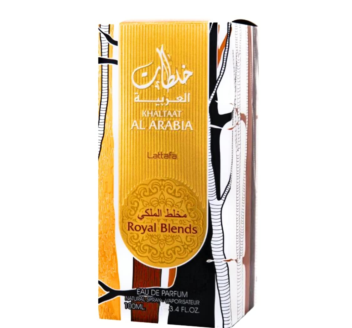 Lattafa Khaltat Al Arabia spray nozzle showcases rich projection for special occasions