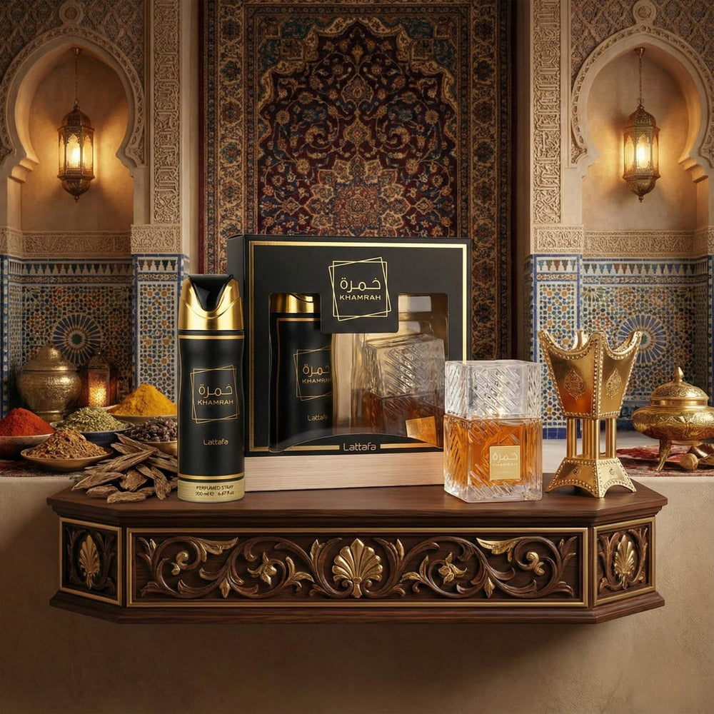 Lattafa Khamrah gift box packaging ideal for gifting