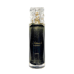 Lattafa Nasmaat base-warmth emphasizes caramel-vanilla and sandalwood