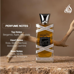 Lattafa Oud Mood Reminiscence spray action captured for everyday wear.
