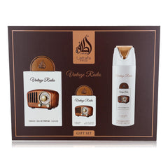 Lattafa Pride Vintage Radio EDP spray, travel-friendly size for on-the-go occasions.