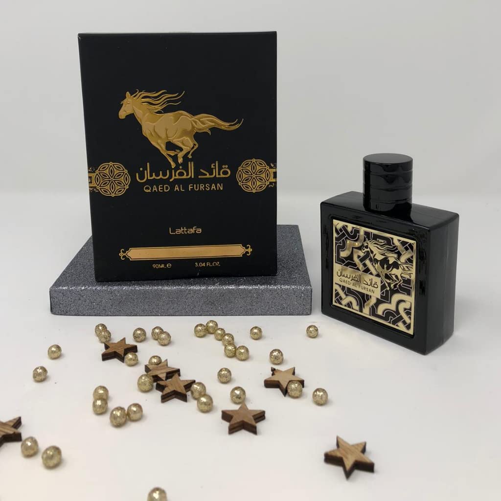 Heart notes Jasmine and Fir Balsam add refined depth to Qaed Al Fursan.