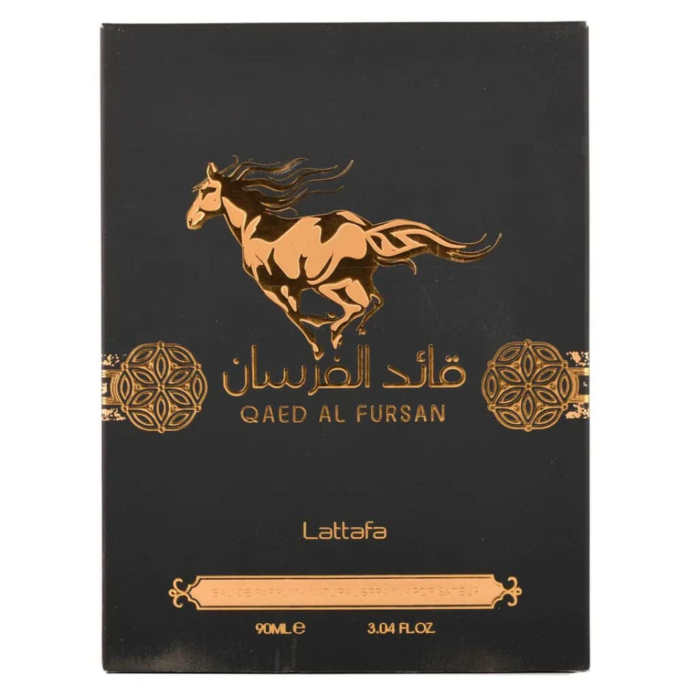 Top notes of saffron and pineapple evoke vibrant opening for Qaed Al Fursan.
