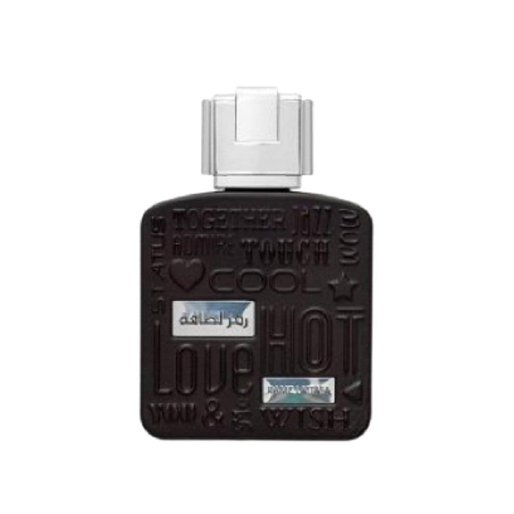 Lattafa Ramz Silver heart notes heliotrope and cedar in bloom.