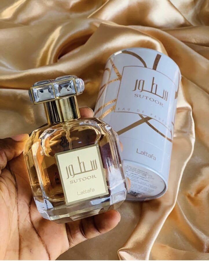Lattafa Sutoor heart notes reveal jasmine and brandy for allure.