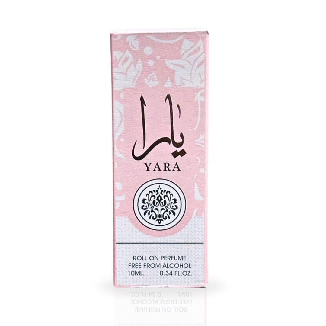 Lattafa Yara roll-on 12-pack box, value pack for sharing or gifting.