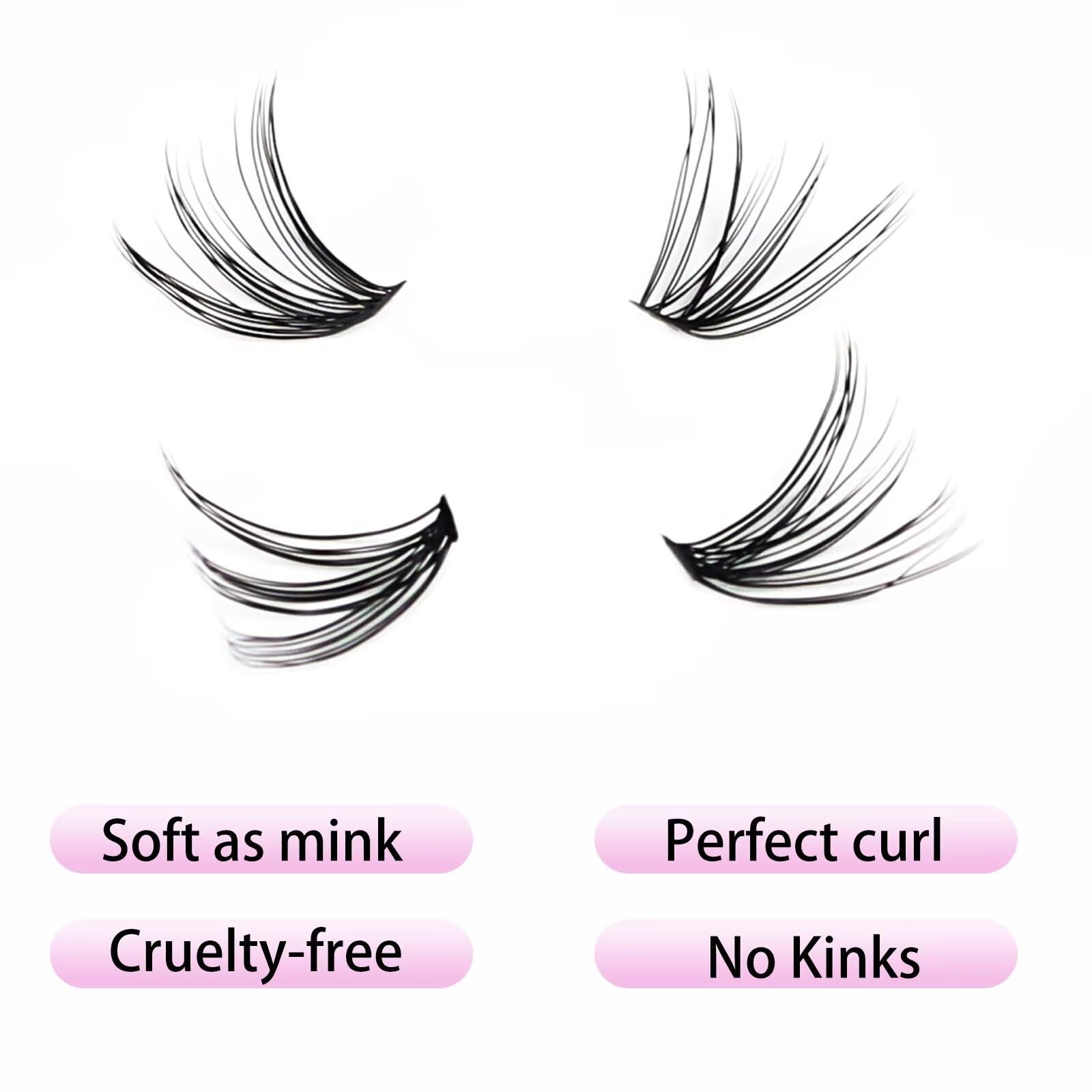 LAUBESS close-up inner-corner lashes for natural-looking inner edge.