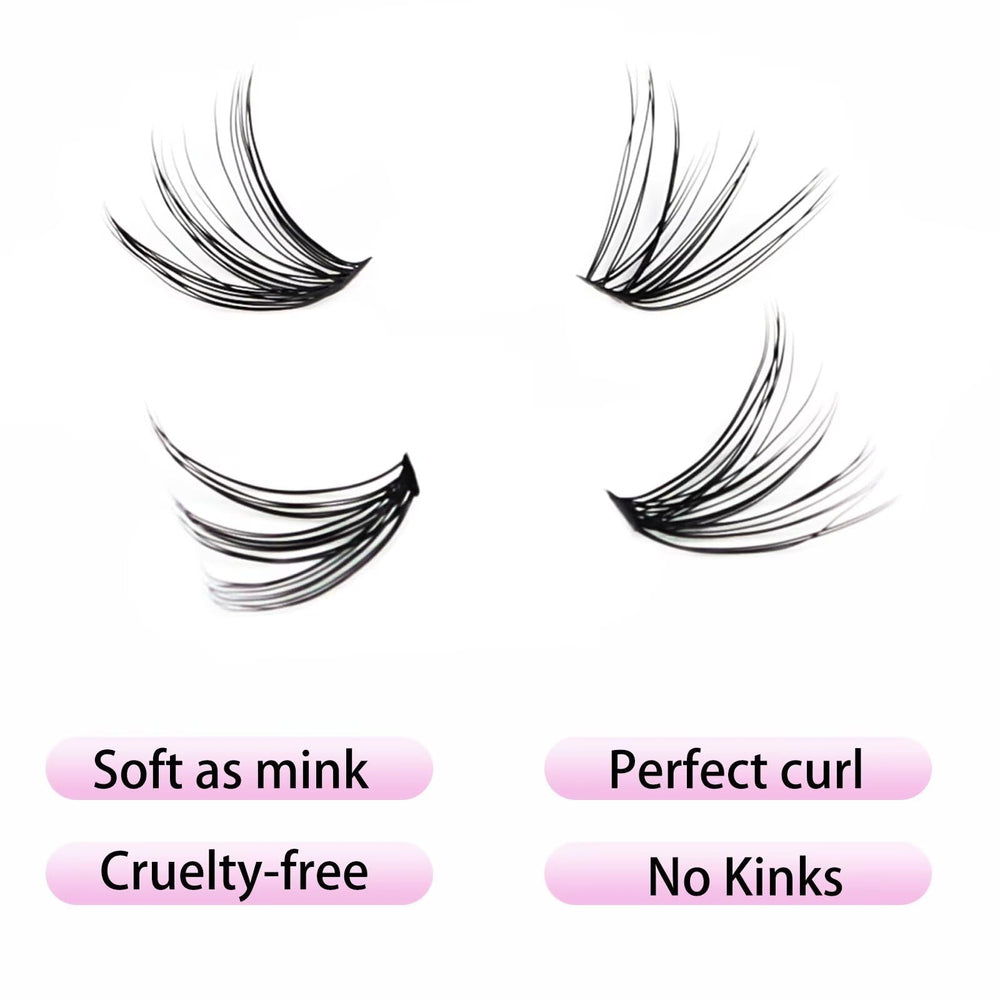LAUBESS close-up inner-corner lashes for natural-looking inner edge.