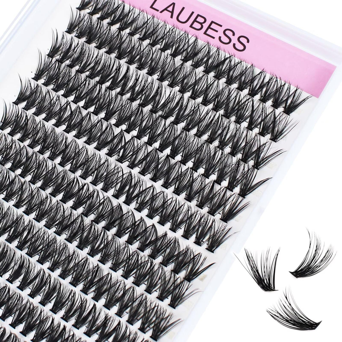 LAUBESS DIY eyelash extensions 240pcs pack for an easy at-home upgrade.
