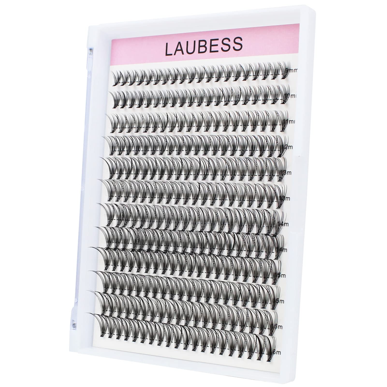 LAUBESS lash clusters enable at-home DIY for a fluffy look.