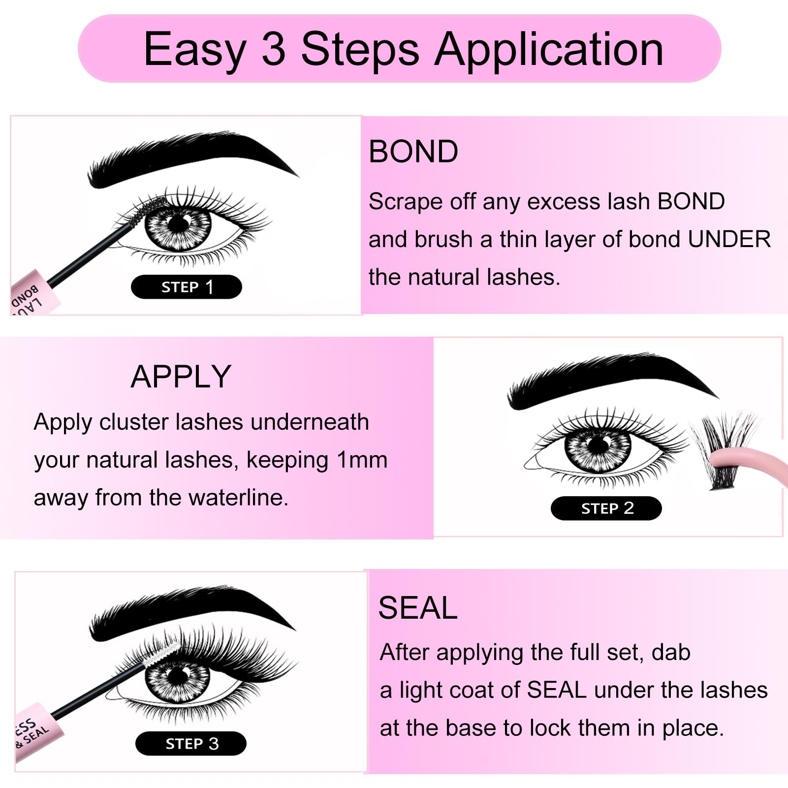 LAUBESS seal layer-on-lashes forms protective coating to boost retention.