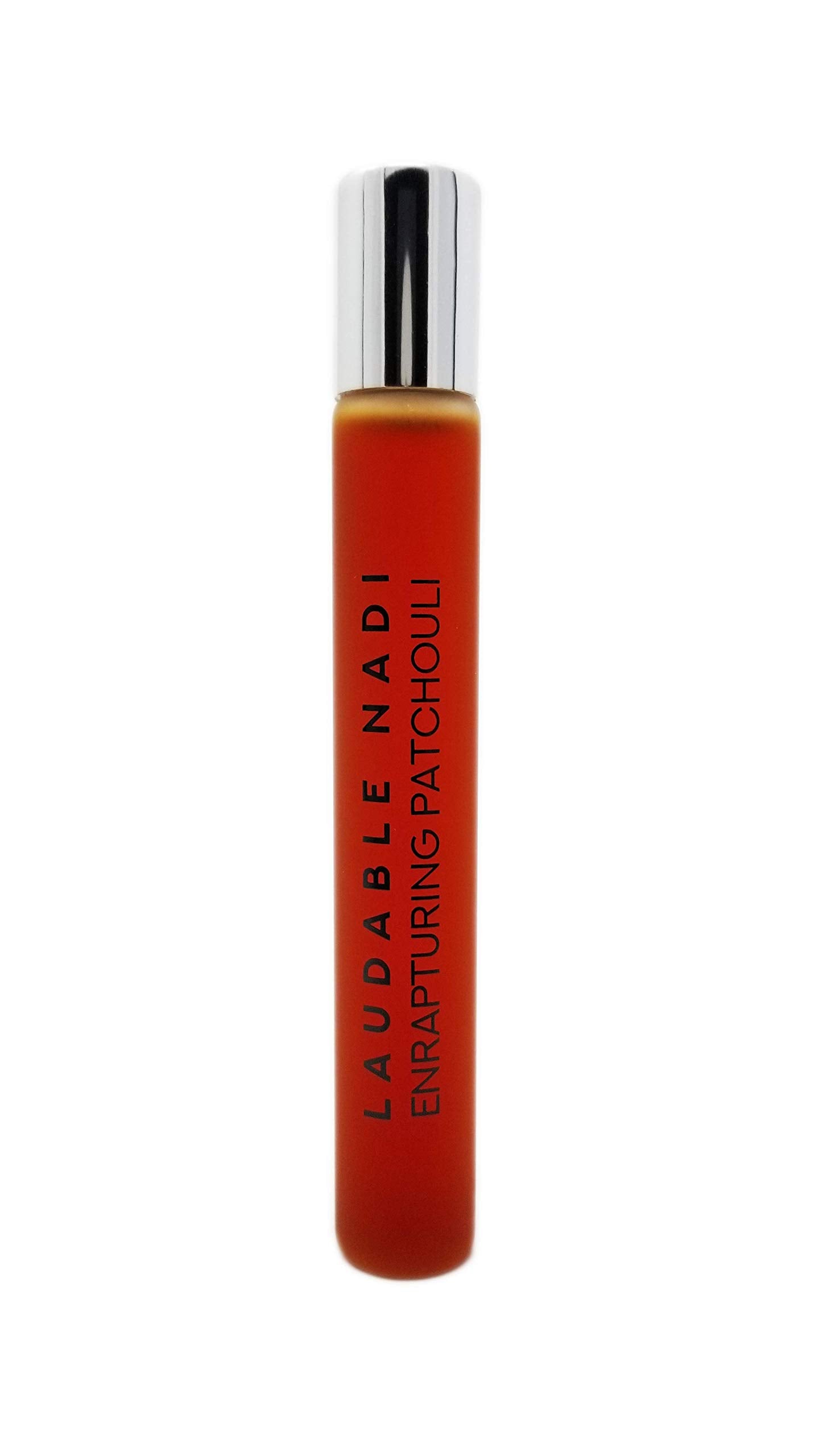 LAUDABLE NADI Enrapturing Patchouli bottle showcases earthy warmth for daily elegance.