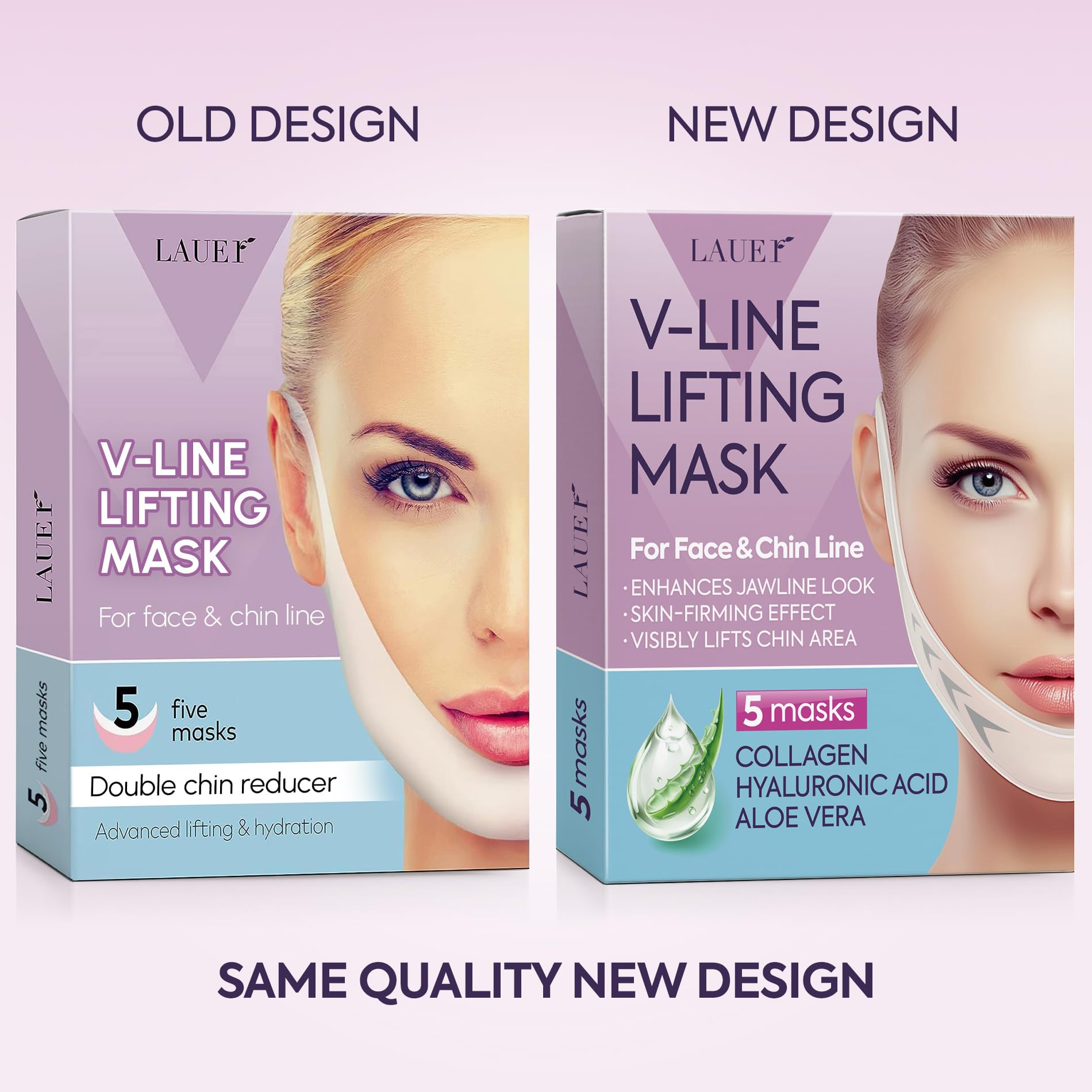 LAUER COSMETIC Sculpted jawline mask supports a sleeker profile