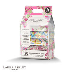 Laura Ashley wipes with collagen peptides deliver a rejuvenating cleanse.