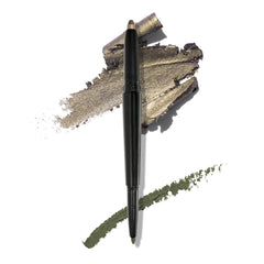 LAURA GELLER NEW YORK Swipe-n-Line cream shadow in taupe-green for a long-wearing, transfer-proof look.