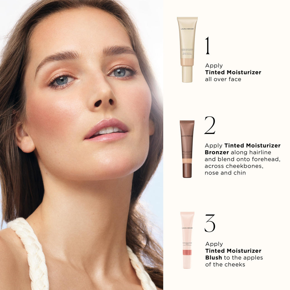 Laura Mercier Sunspell enhances cheeks with bronzed pearl warmth.