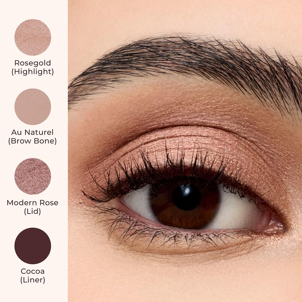 Creamy texture close-up highlights blendable formula for seamless lid color.