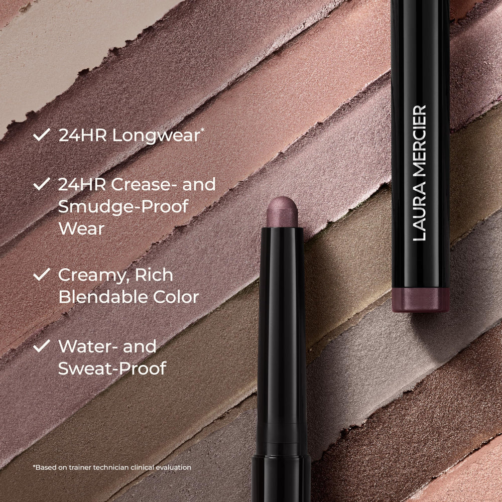 Laura Mercier Caviar Stick eyeshadow waterproof texture for lasting looks.