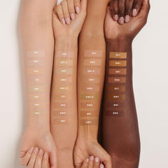 Application shot demonstrates easy layering for medium-to-full coverage and glow.