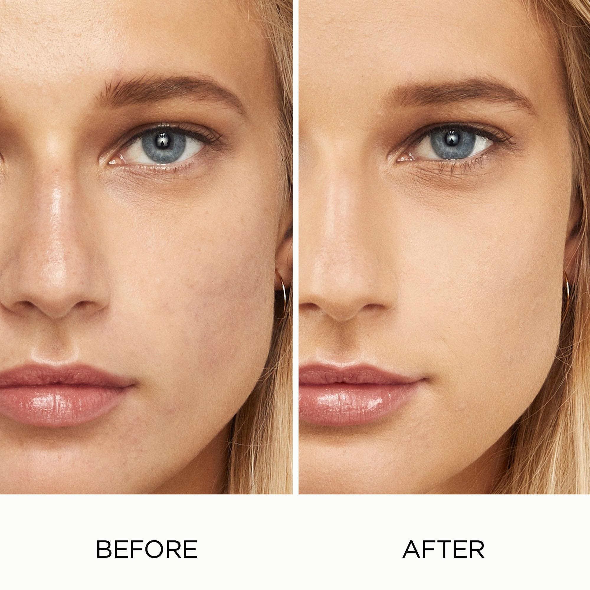 Texture close-up reveals breathable, weightless Laura Mercier formula with radiant, even-toned finish.