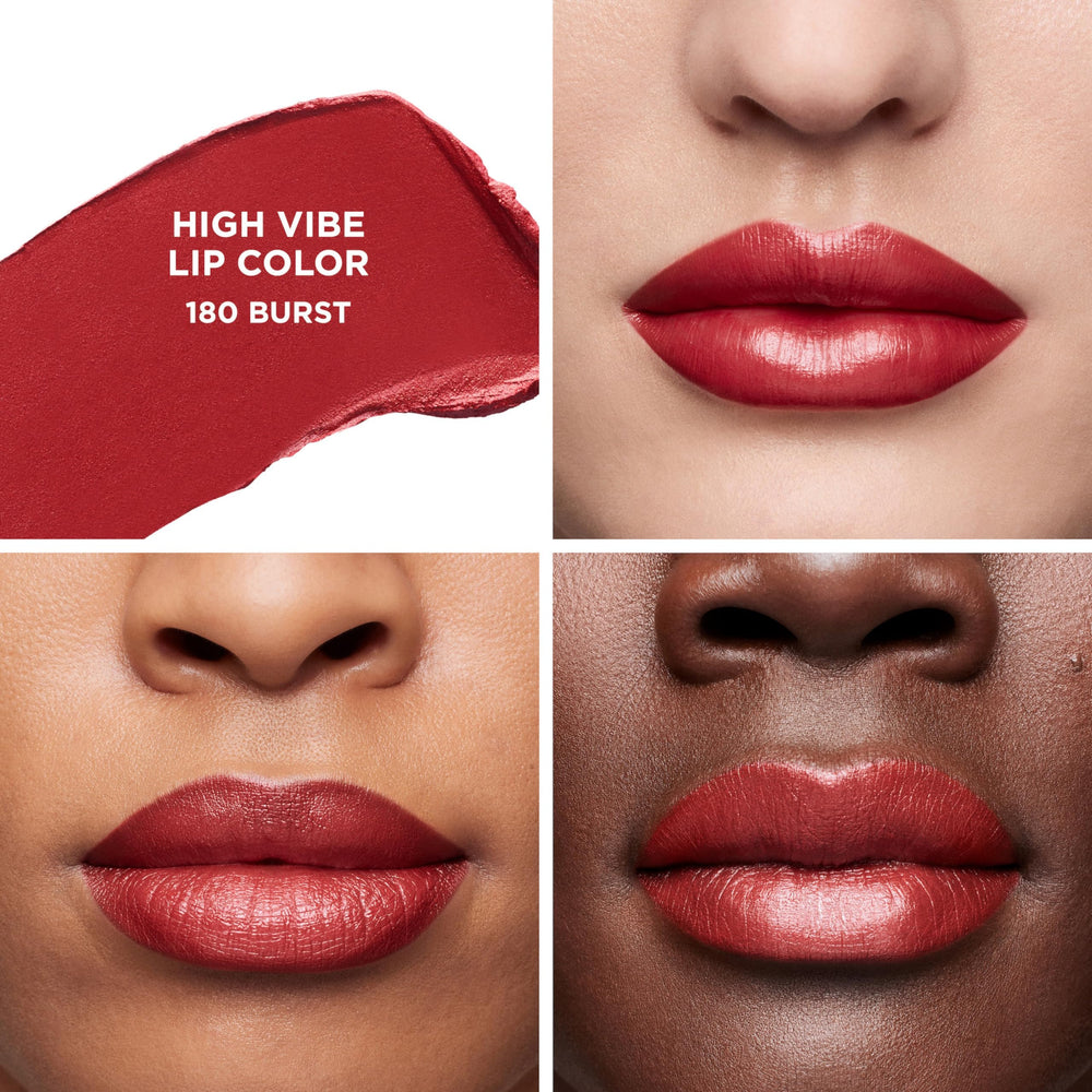 Application of Laura Mercier High Vibe Lip Color delivers smooth, hydrating wear
