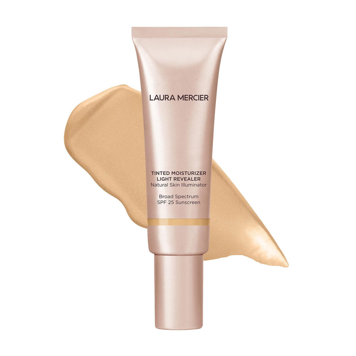 Laura Mercier Light Revealer bottle front with radiant glow for daily wear.
