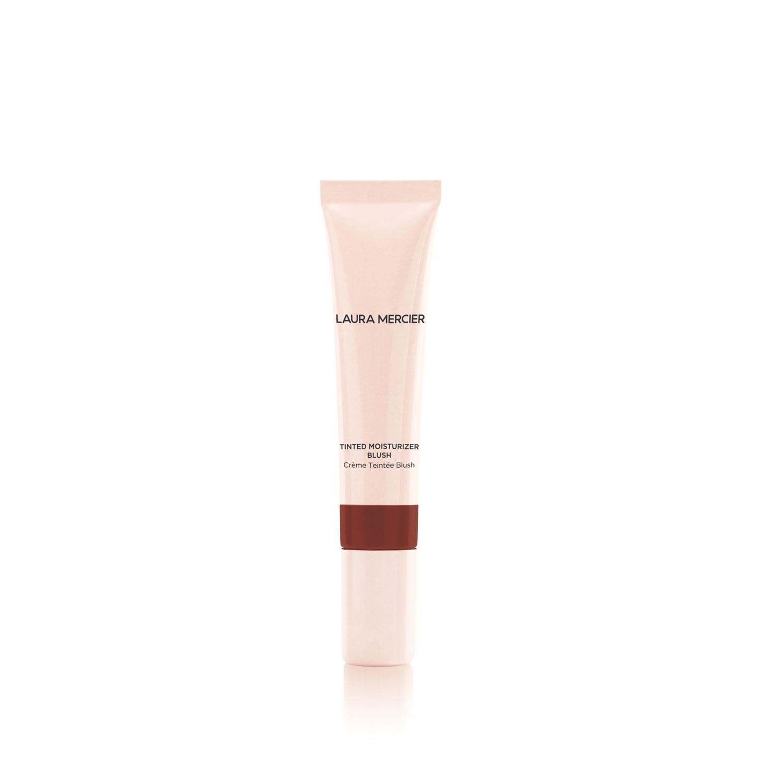 Laura Mercier Tinted Moisturizer Blush French Riviera compact close-up with natural, long-lasting flush.