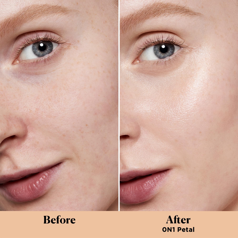 Laura Mercier Light Revealer texture swatch showing ultra-sheer coverage