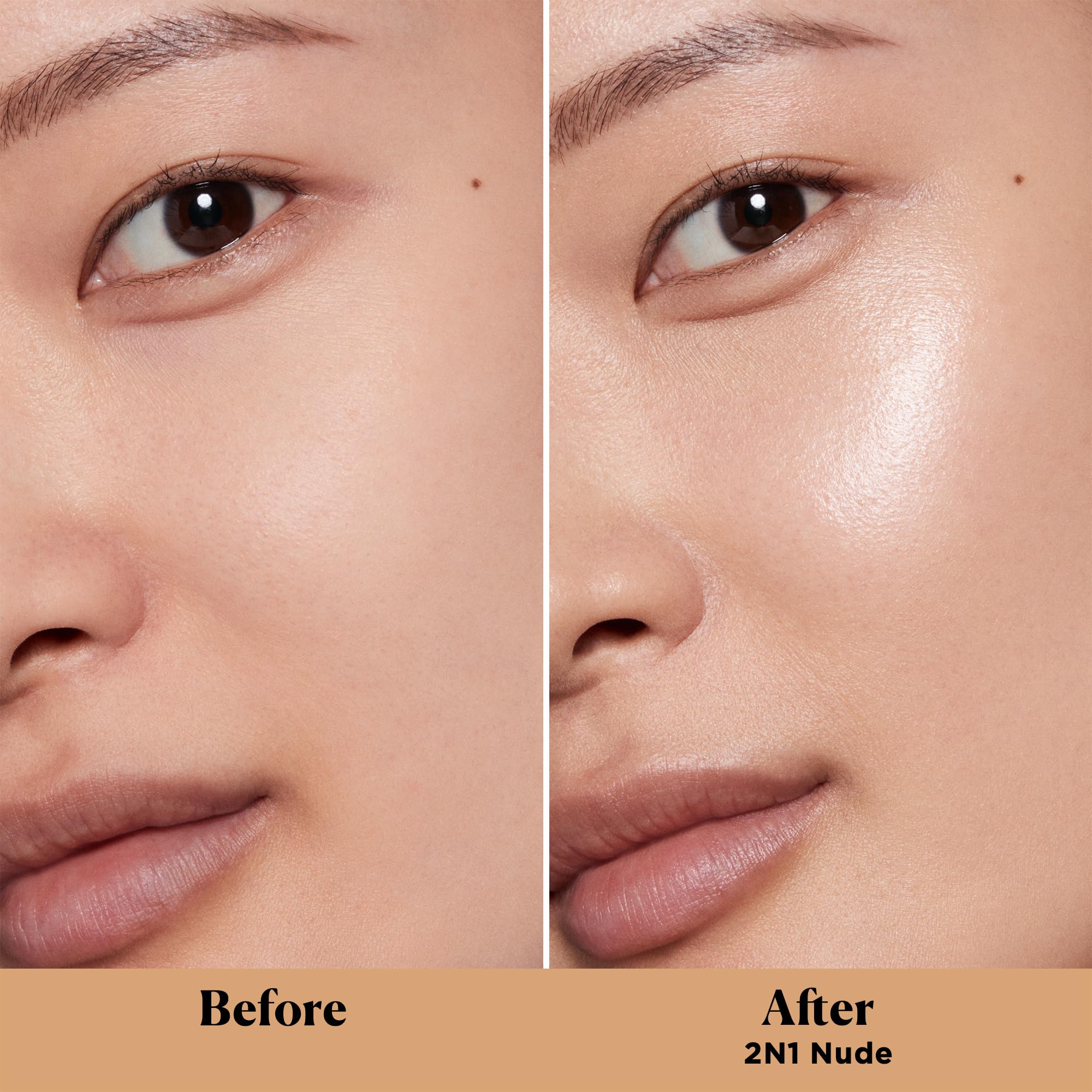 Laura Mercier tinted moisturizer Light Revealer swatch on skin shows sheer glow
