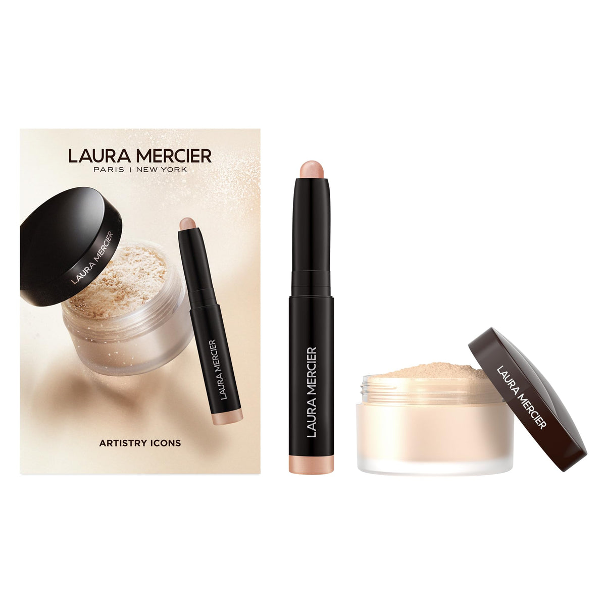 Laura Mercier translucent powder jar close-up showing oil control.