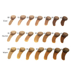 Lauren Brooke Cosmetiques Cream Foundation texture close-up, rich pigment blends evenly.