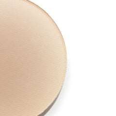Lauren Brooke Cosmetiques pressed foundation being applied with a brush for easy blending and light coverage.
