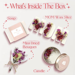 LaurGifts mom gift box soap provides a gentle, pampering touch.