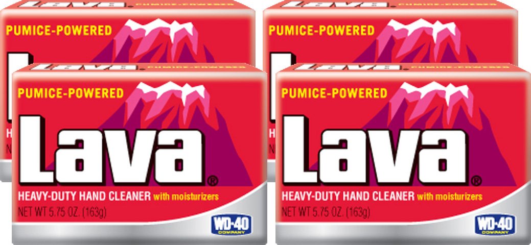 Lava 10185 heavy-duty hand cleaner with moisturizers removes grime and keeps skin comfortable, pack of four.