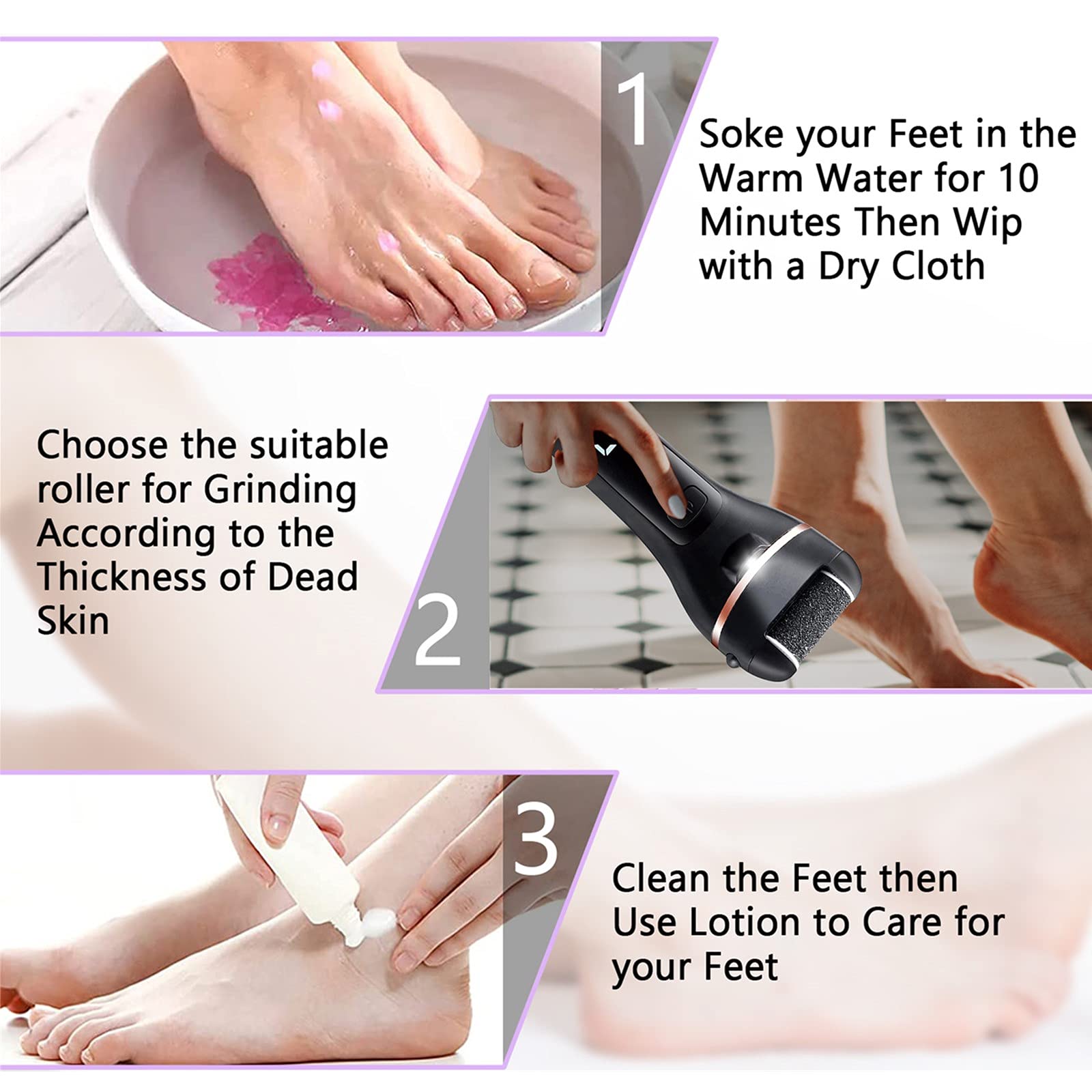 LAVAED two-speed settings enable gentler or deeper exfoliation