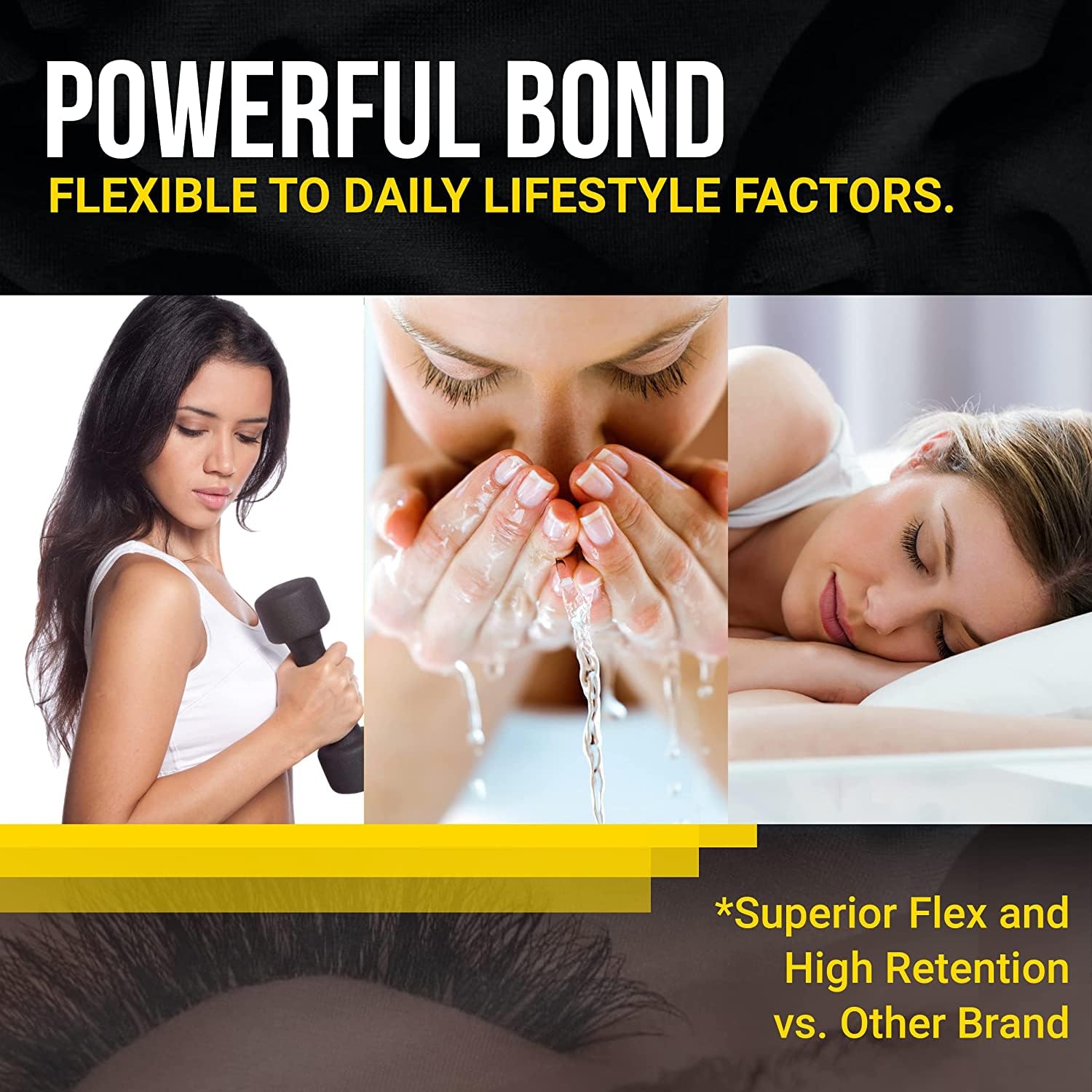 Lavalando IB Beauty Pro Volume Glue single-lash use emphasis for precise application.
