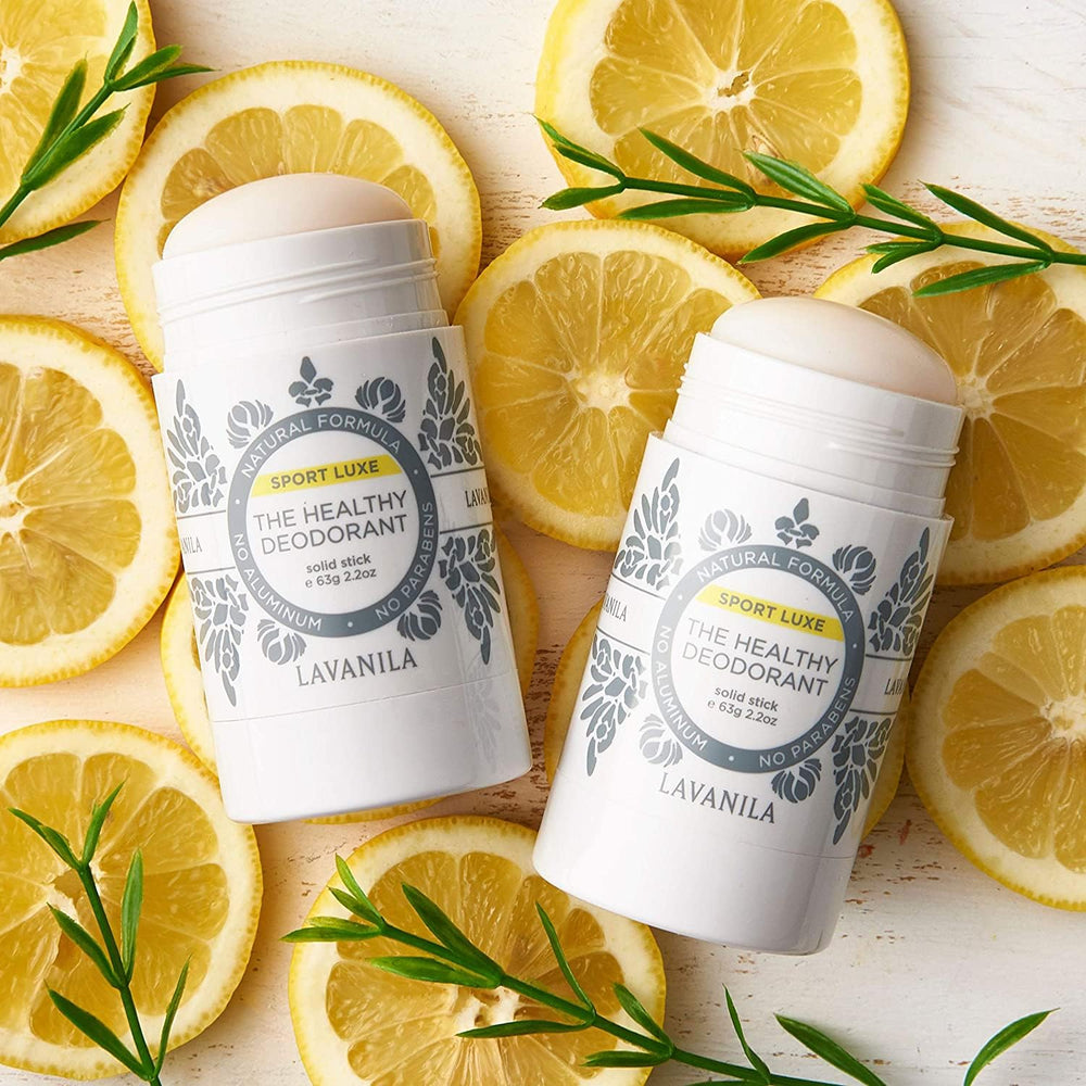 Natural active formula illustration with clean ingredients icon.
