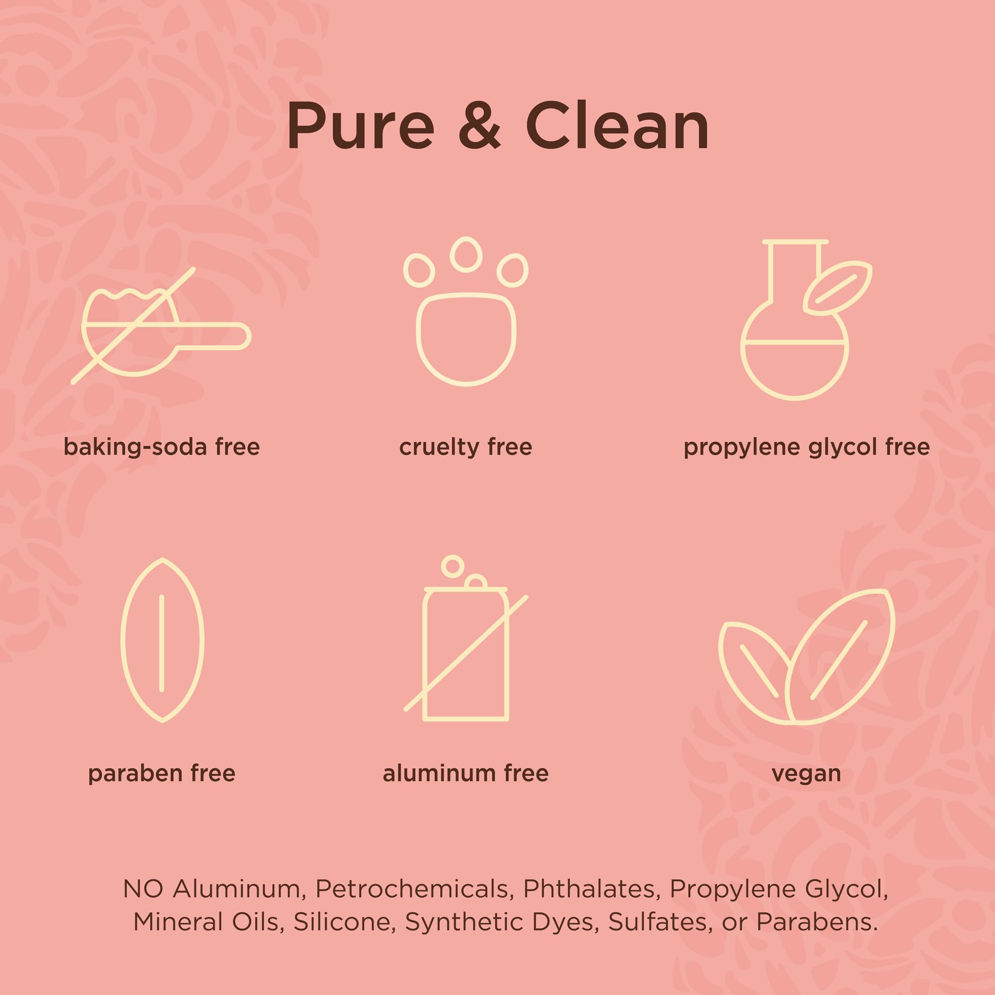 Close-up of Madagascar vanilla and freesia notes in deodorant.