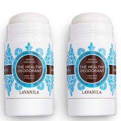 Lavanila Vanilla Coconut Deodorant stick close-up emphasizes smooth glide